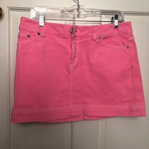 Lilly Pulitzer Pink Denim Skirt (Size 6)